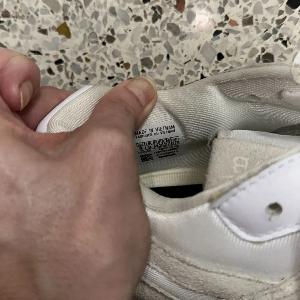 Victoria Beckham White and Beige Athletic Sneakers